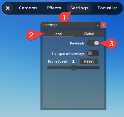 Camera Keybinds