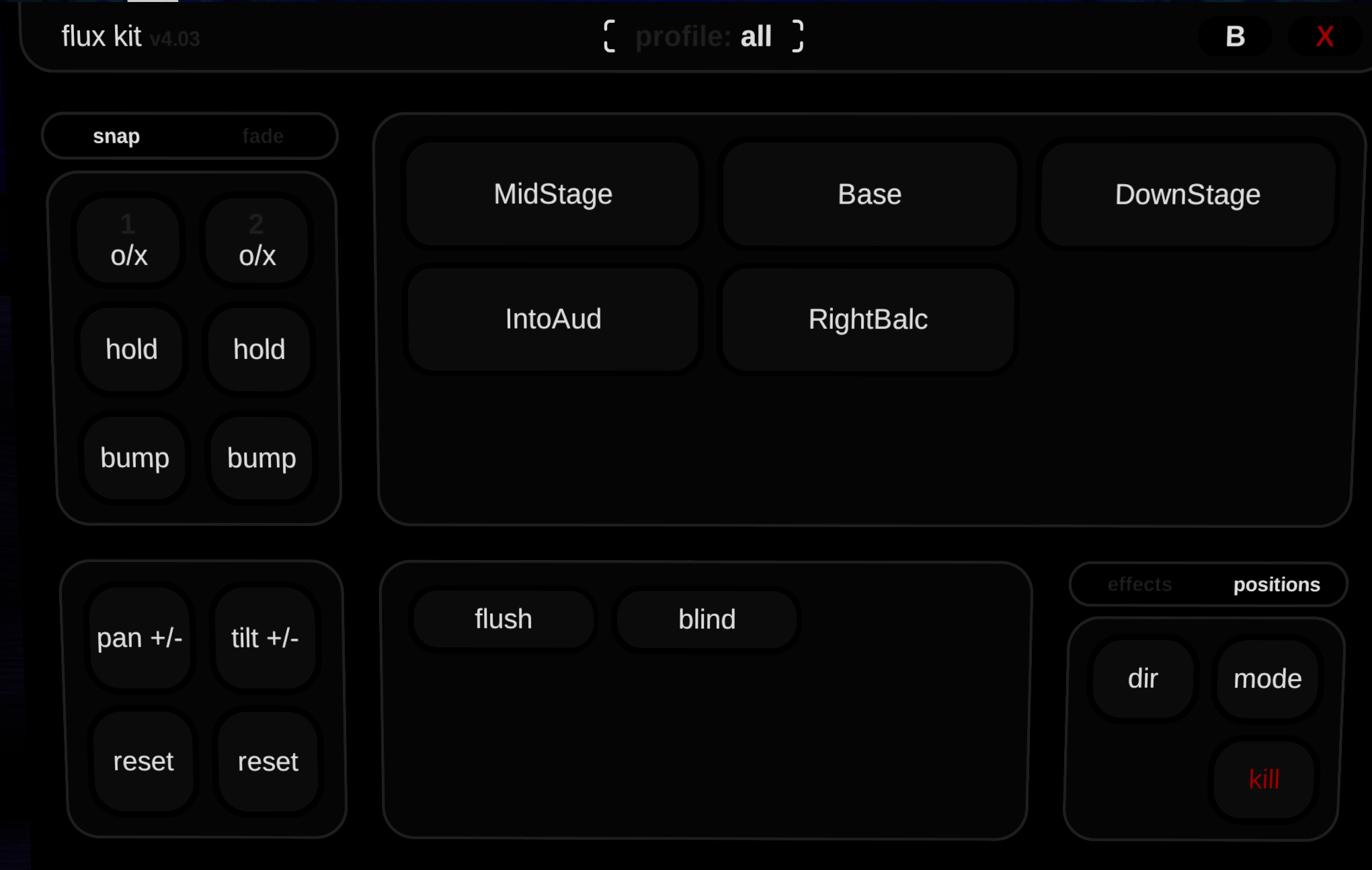 Profile Page Positions